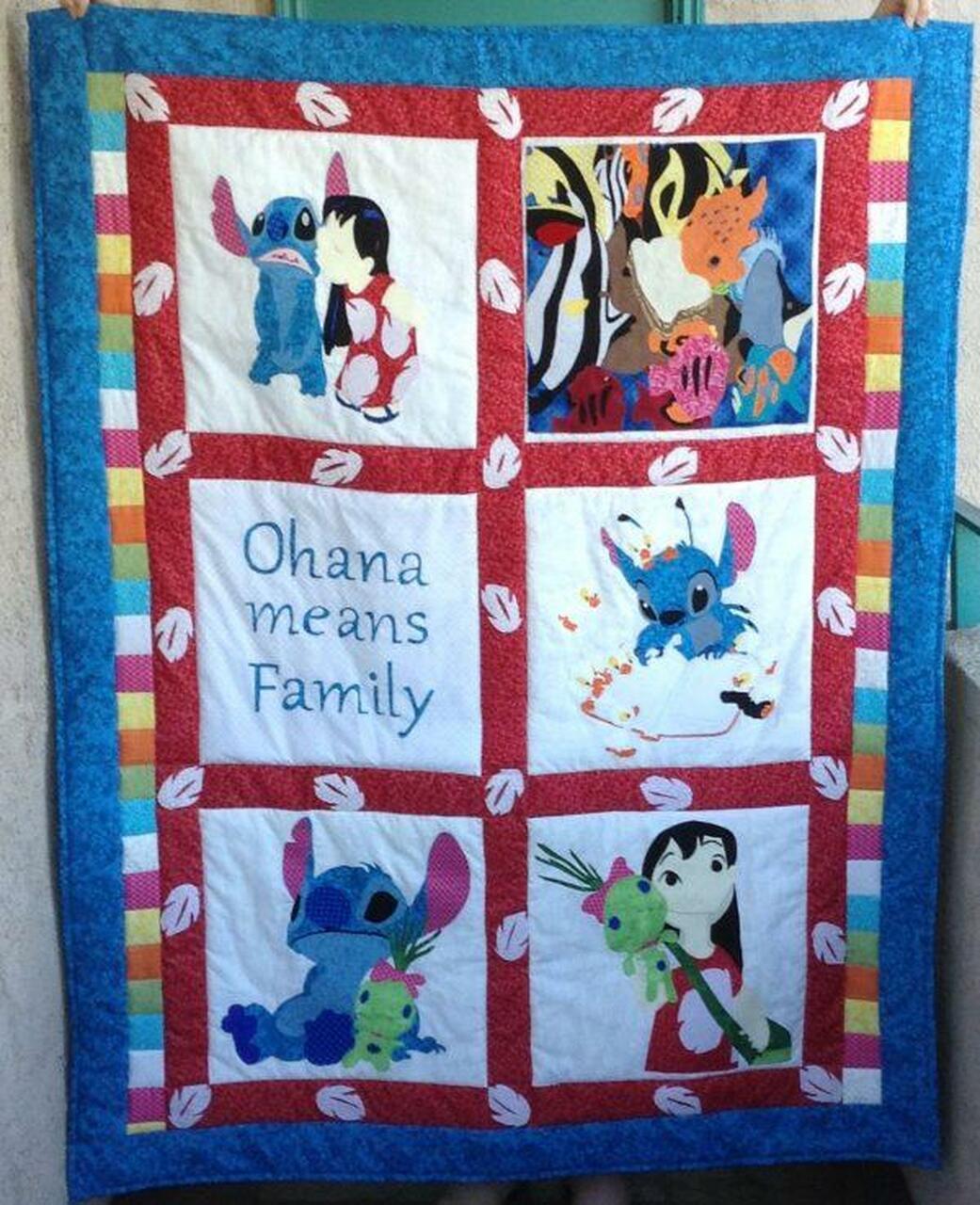 Ohana M Family Quilt Blanket Lk08 Quilt