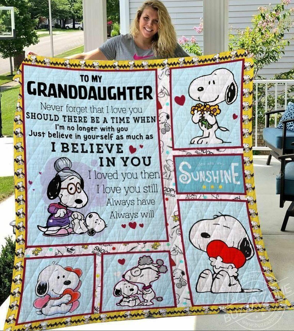 Just Believe In Yenoopy Aeason Size Quilt Blanket