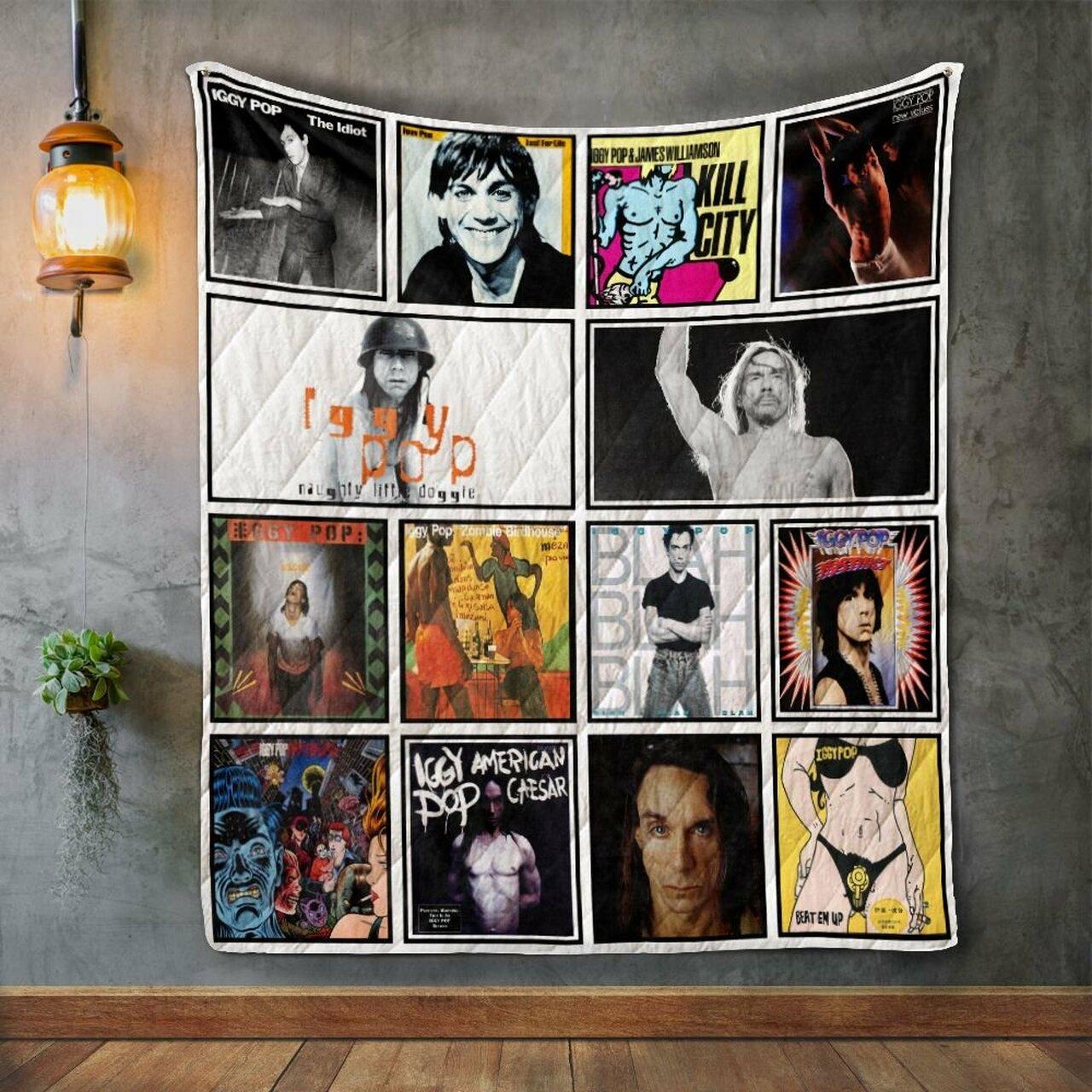 Iggy Pop Album Co Quilt Blanket