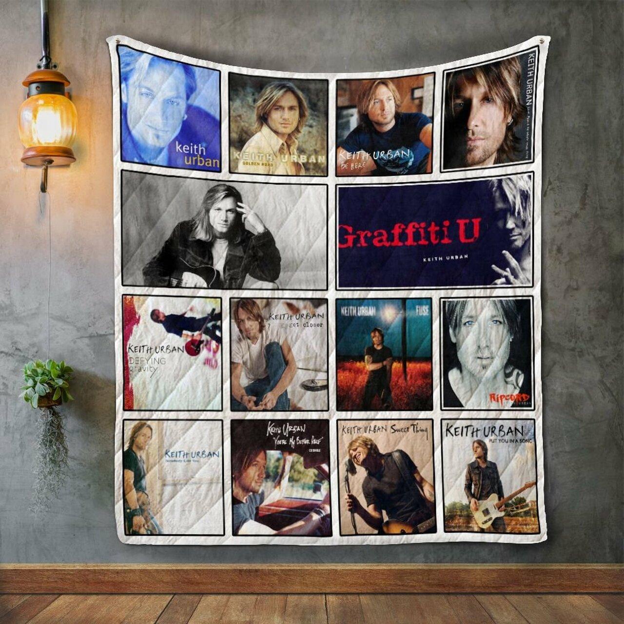 Keith Urban Album Co Quilt Blanket
