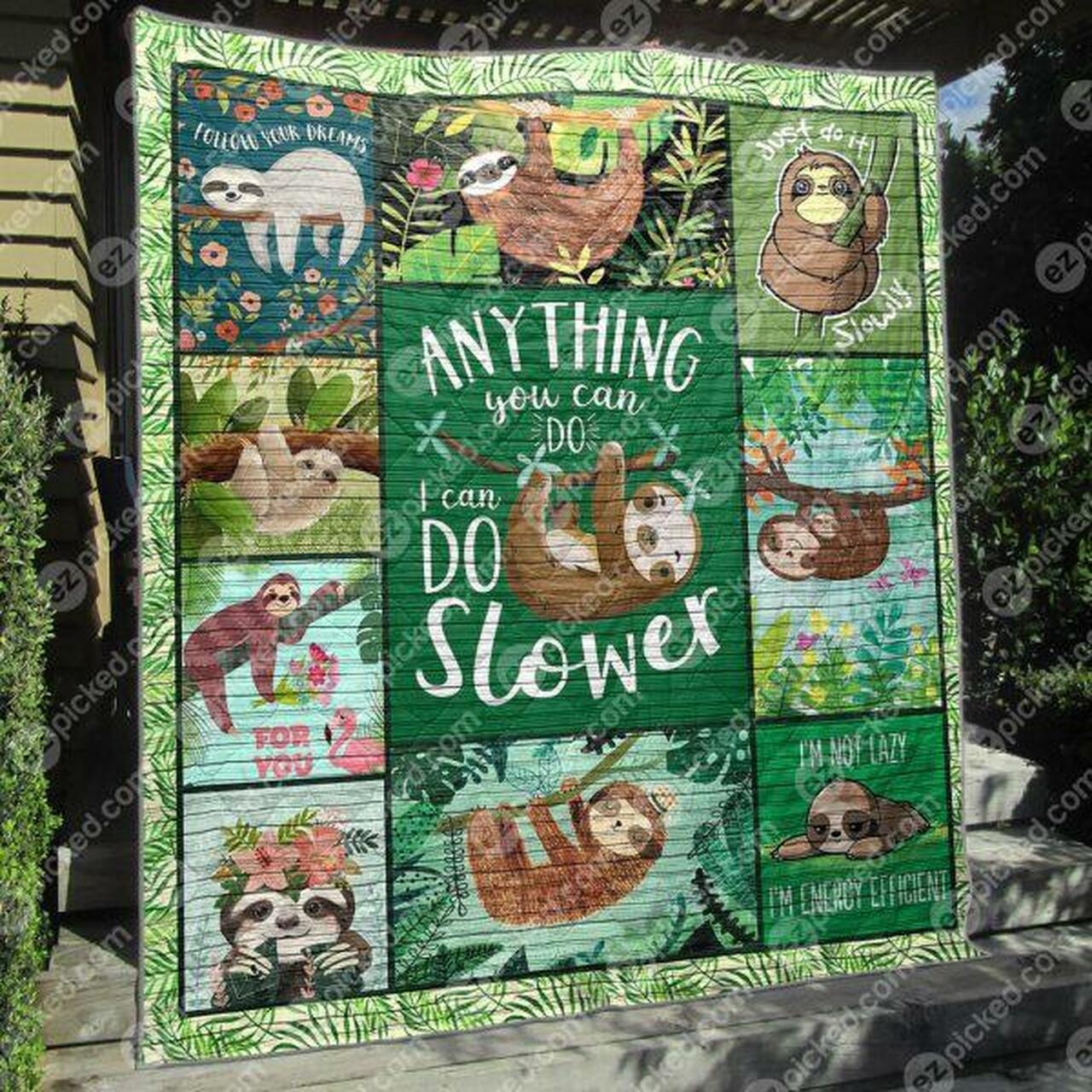 I Can Do lower Quilt Blanket Tm99 Quilt