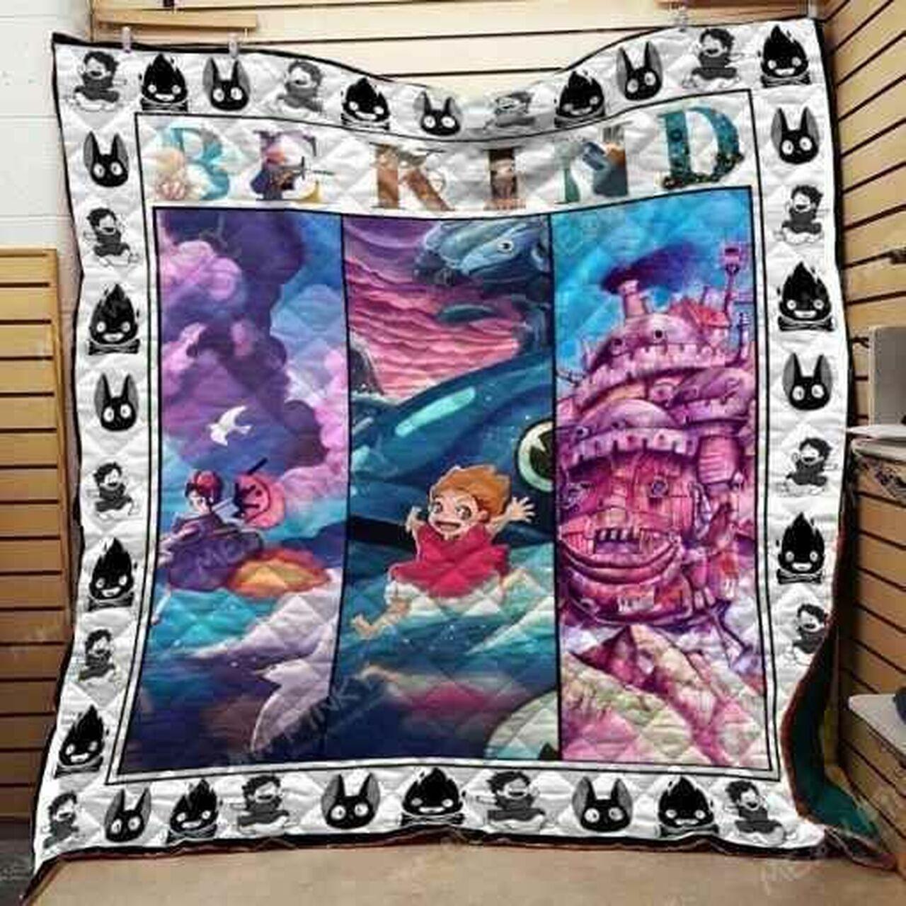 Ghibli Be Kind Blanket Th0907 Quilt