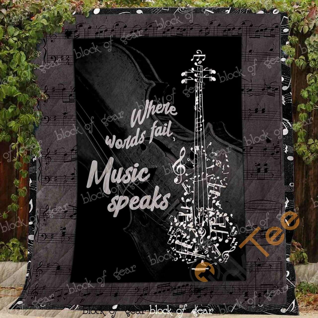 For The Love Of Violin Blanket KC1807 Quilt