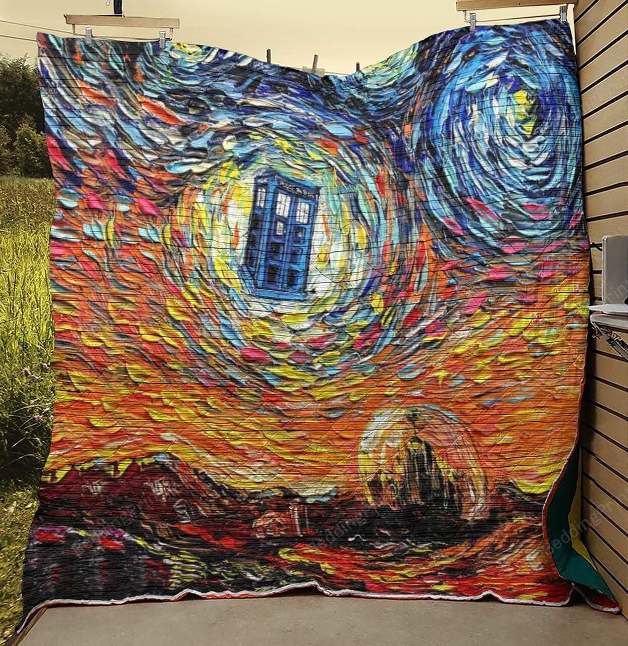 Doctor Who e Ta Quilt Blanket