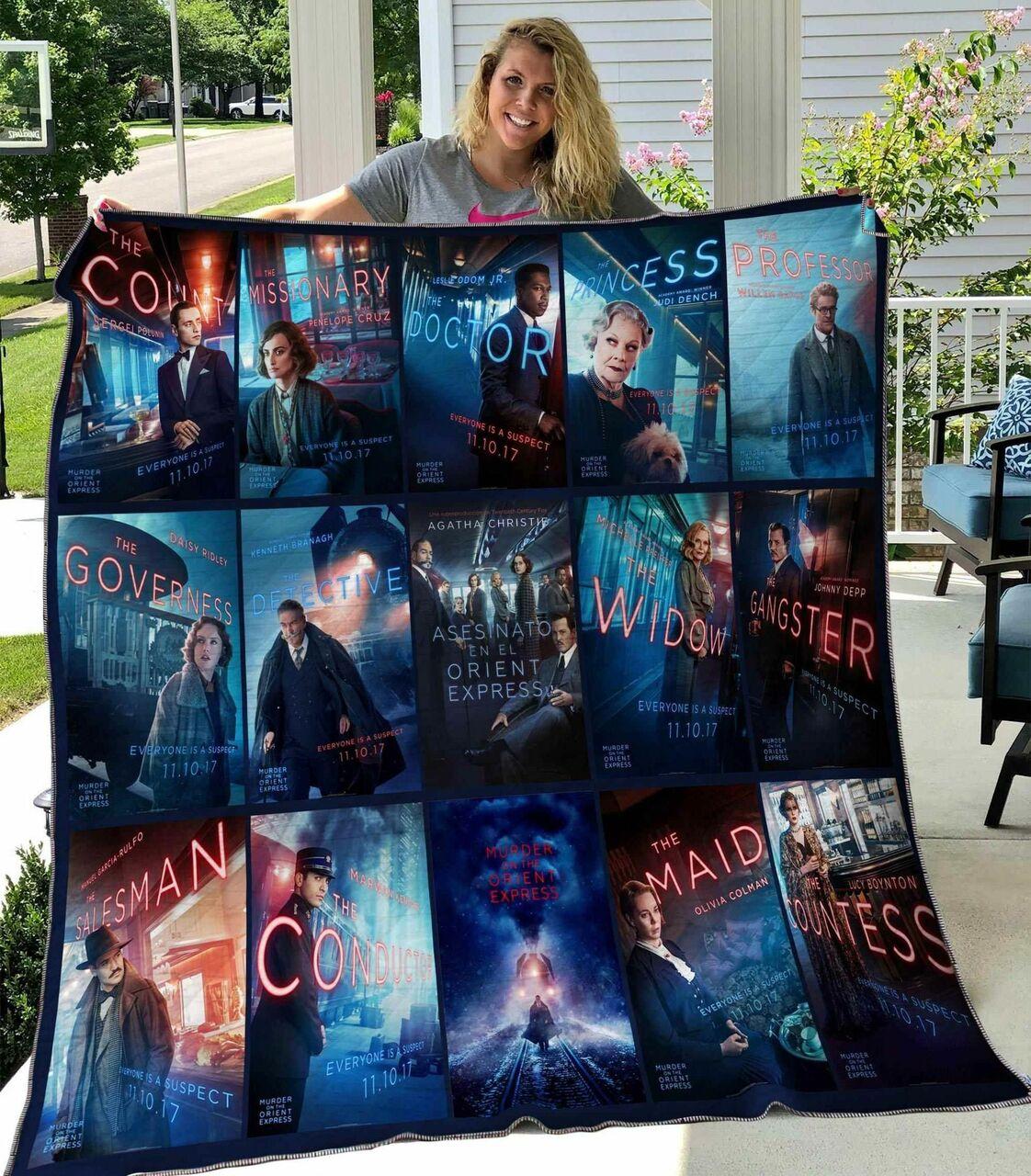 Murder On The Orient Exs Blanket Th2906 Quilt