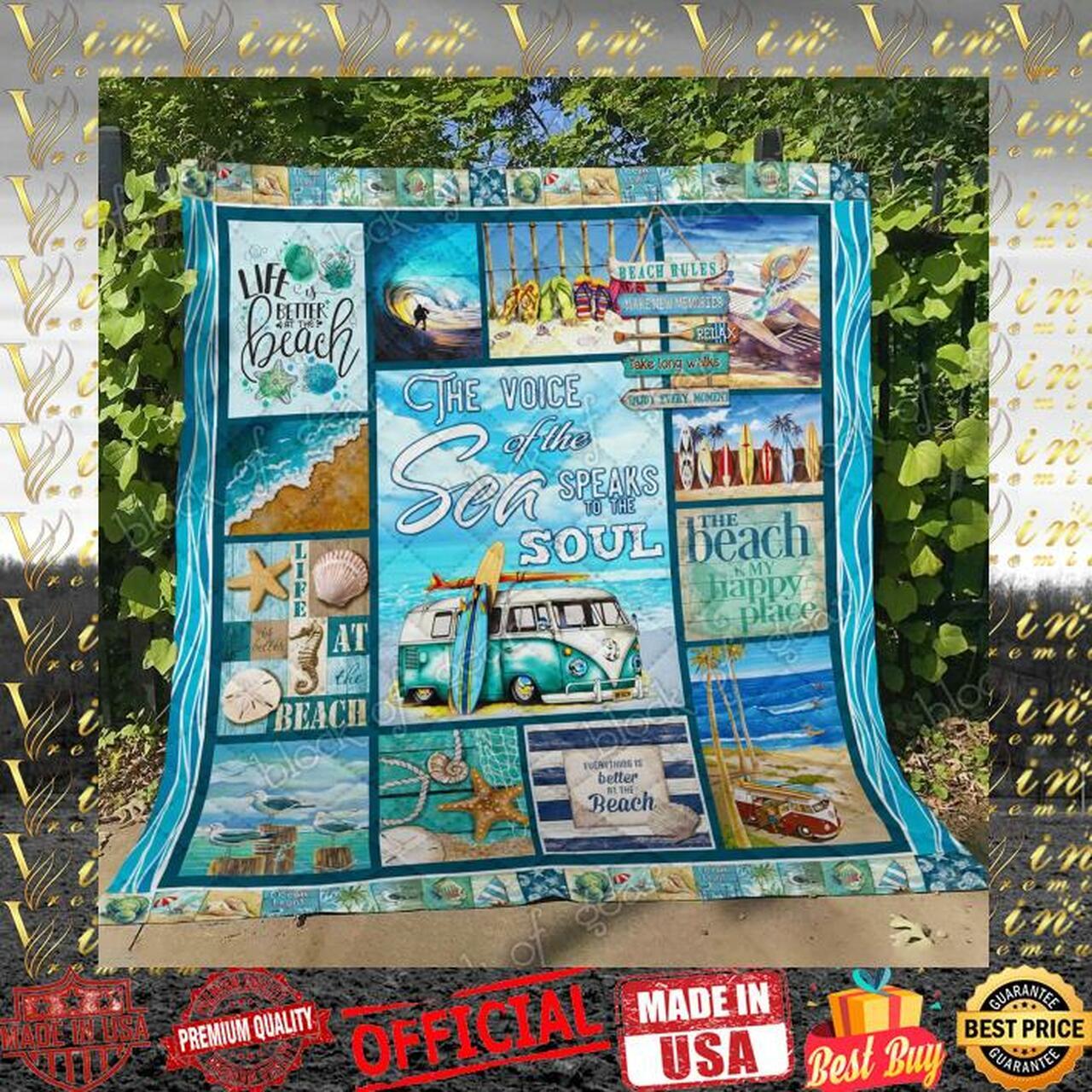 The Voice Of Tp To Toul Beach Quilt Blanket