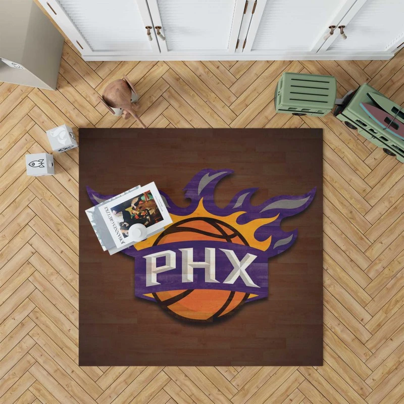 Exciting Nba Basketball Team Phoenix Suns Rug