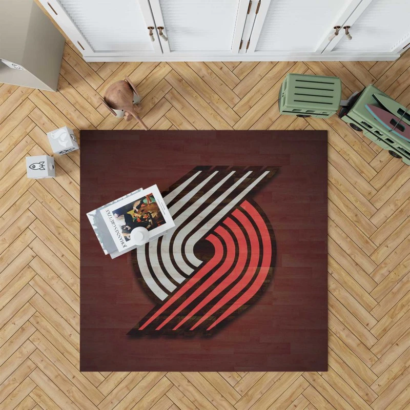 Portland Trail Blazers Team Logo Rug