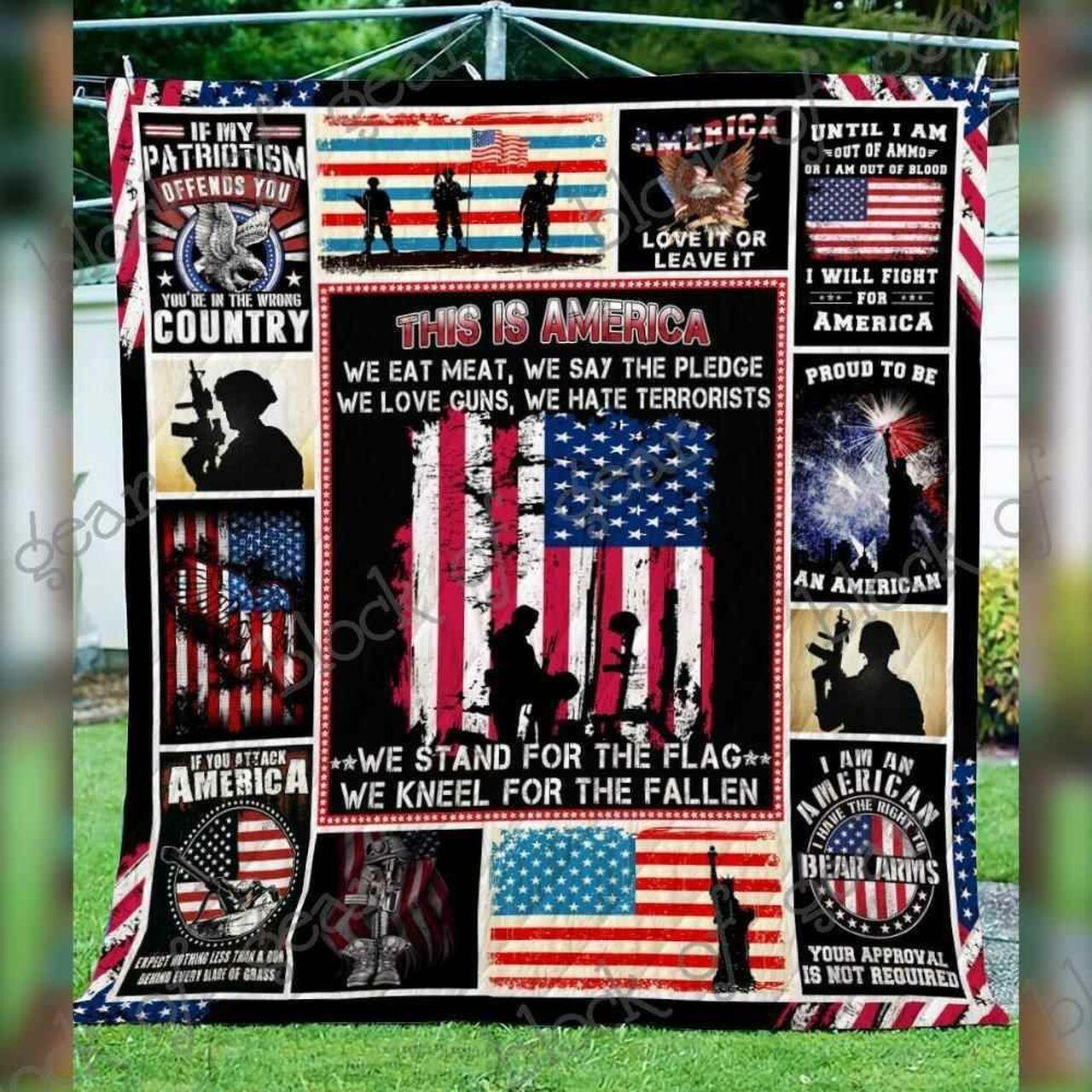 American Patriot Blanket Kc1507 Quilt