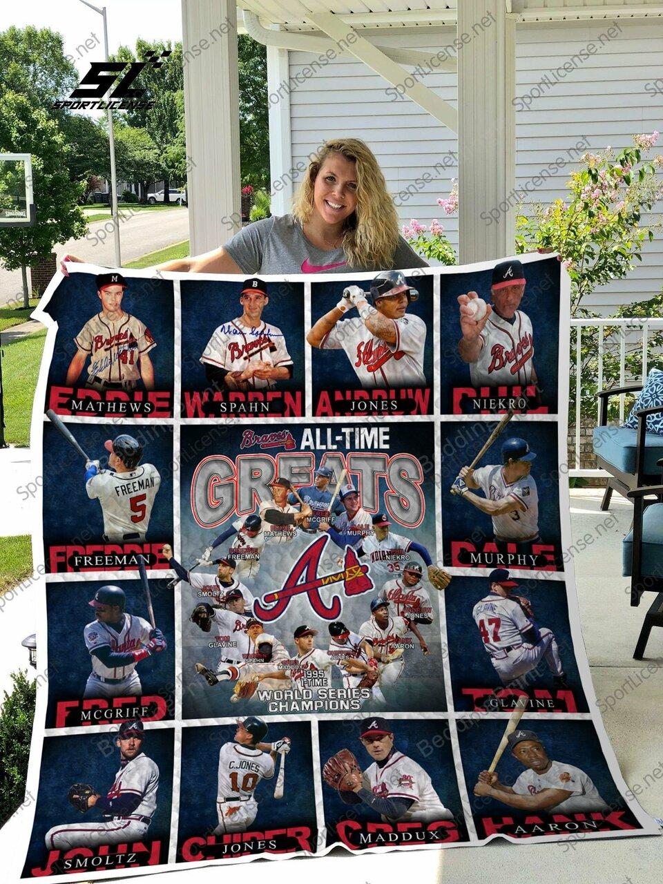 Mlb Atlanta Br Quilt Blanket 02