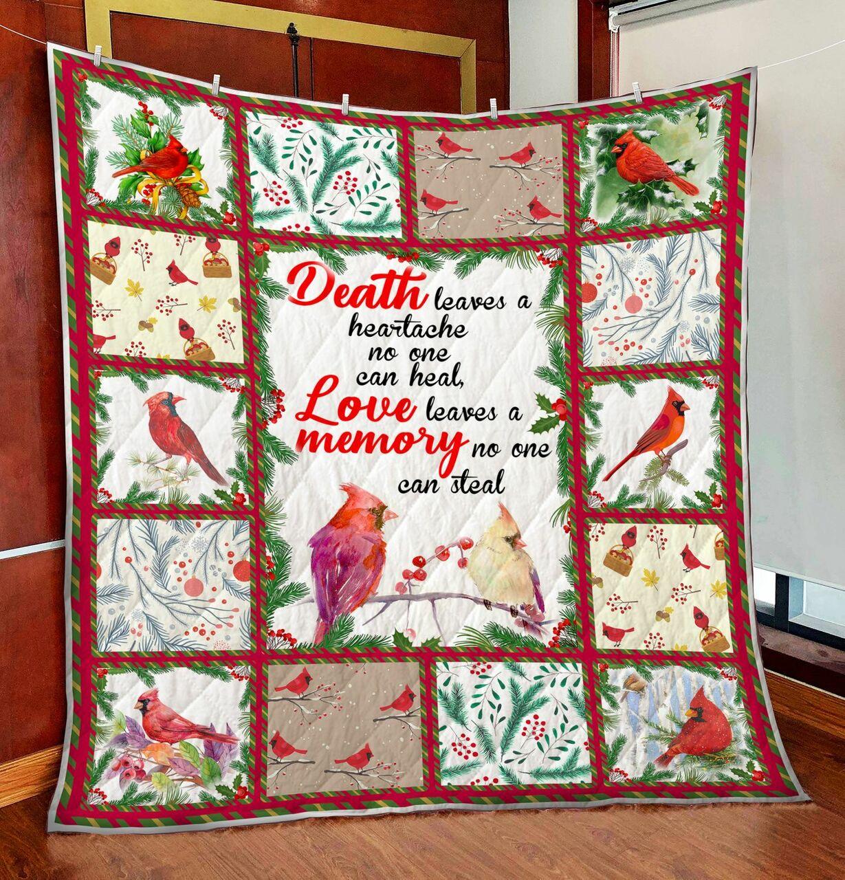 Cardinal Bird Love Le A Memory No One Cteal Quilt Blanket Greattomized Blanket G For Birthday C Thgiving