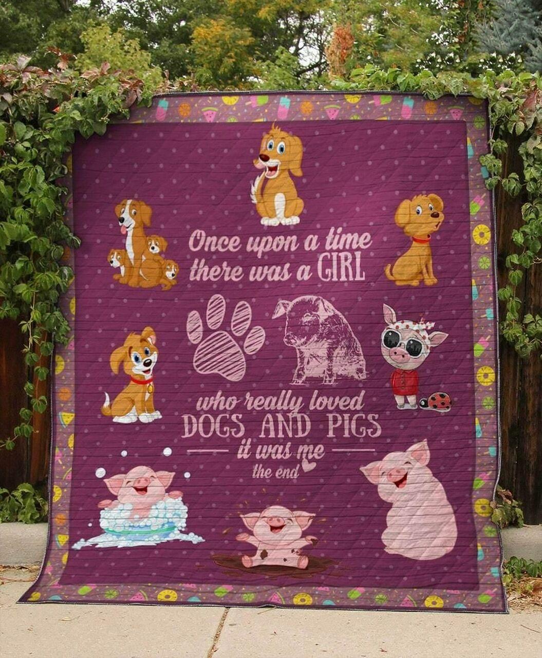 There A Girl Who Really Loved And Quilt Blanket Greattomized Blanket G For Birthday C Thgiving