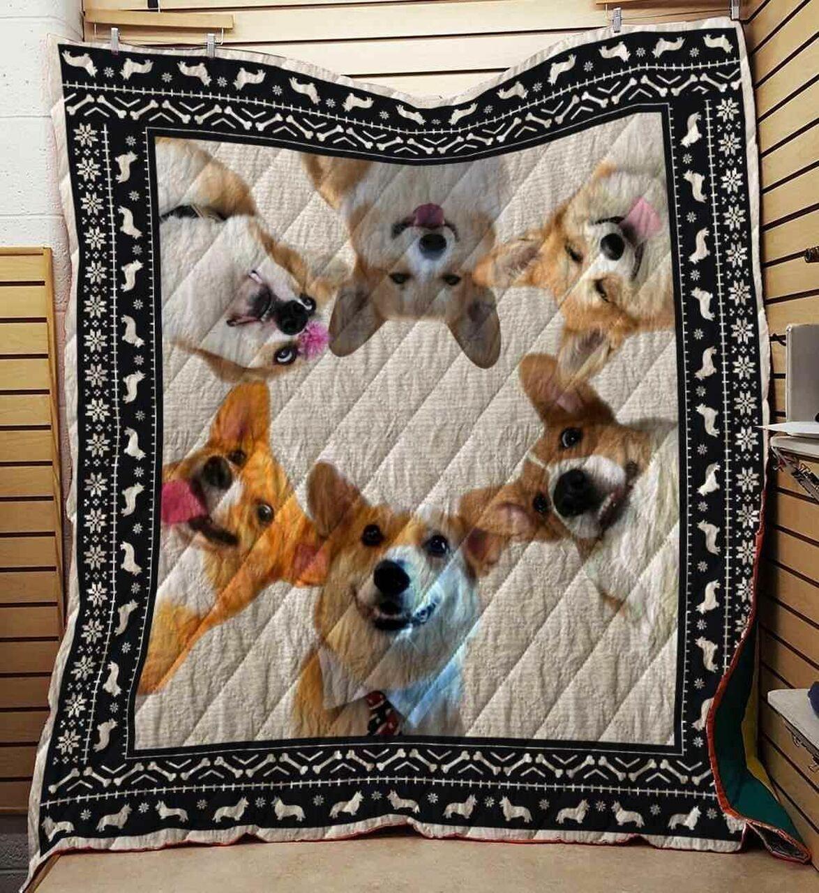 Corgi 03 Blanket Th10072019 Quilt