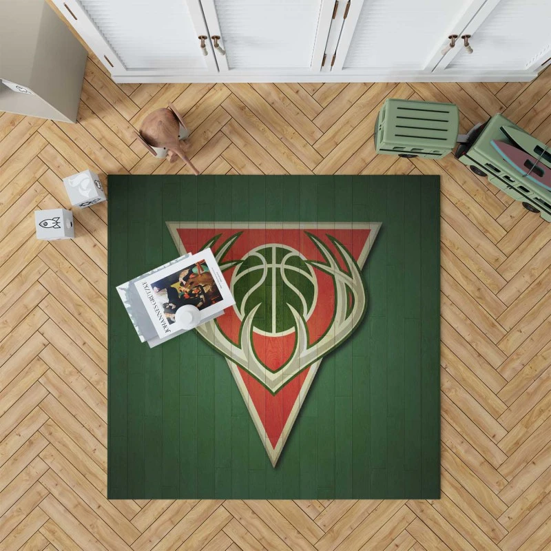Popular Nba Basketball Team Milwaukee Bucks Rug