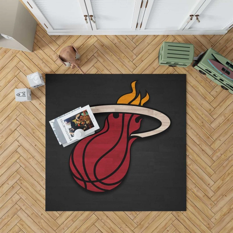 Excellent Nba Basketball Club Miami Heat Rug