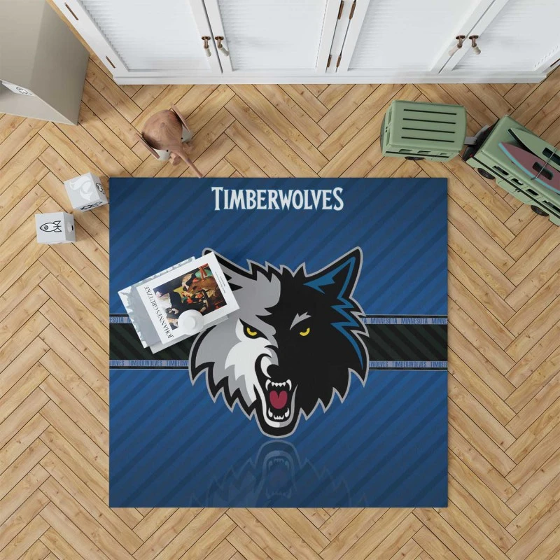 Professional Nba Basketball Club Minnesota Timberwolves Rug