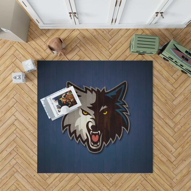 Exciting Nba Basketball Team Minnesota Timberwolves Rug