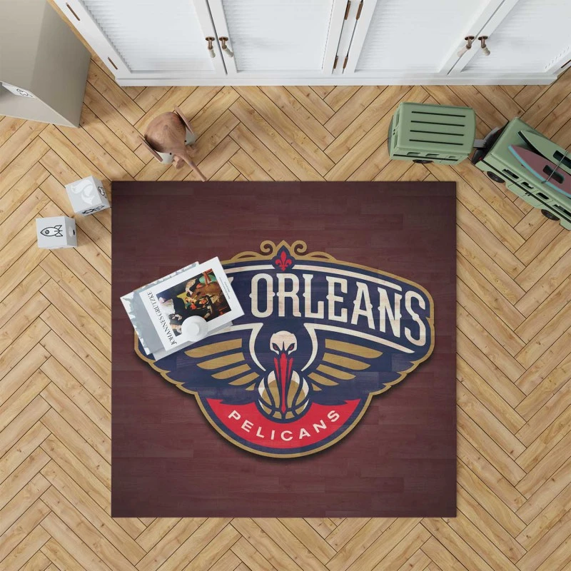New Orleans Pelicans Strong Nba Basketball Club Rug