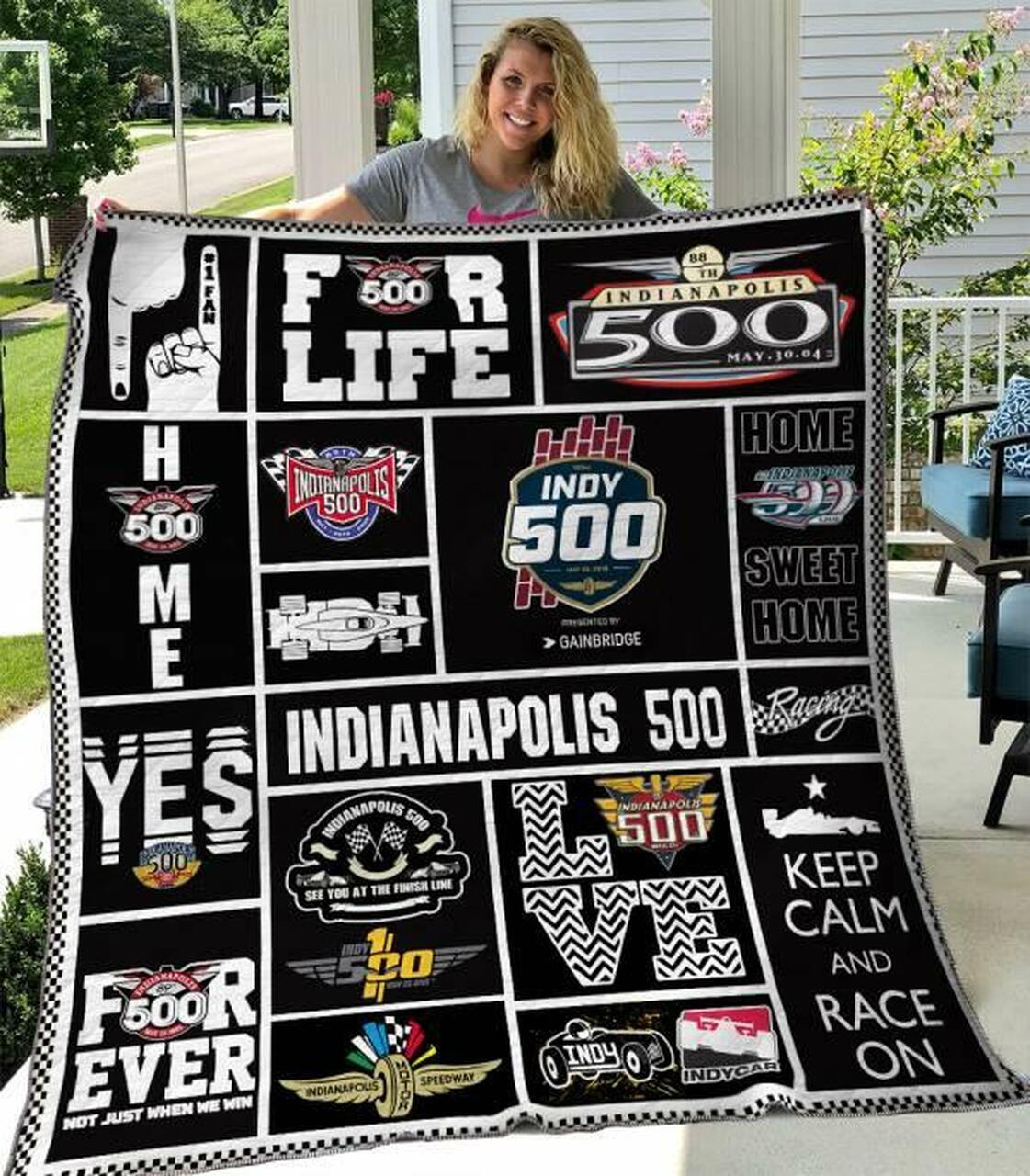 Indianap 500 Quilt Blanket B150624 Quilt