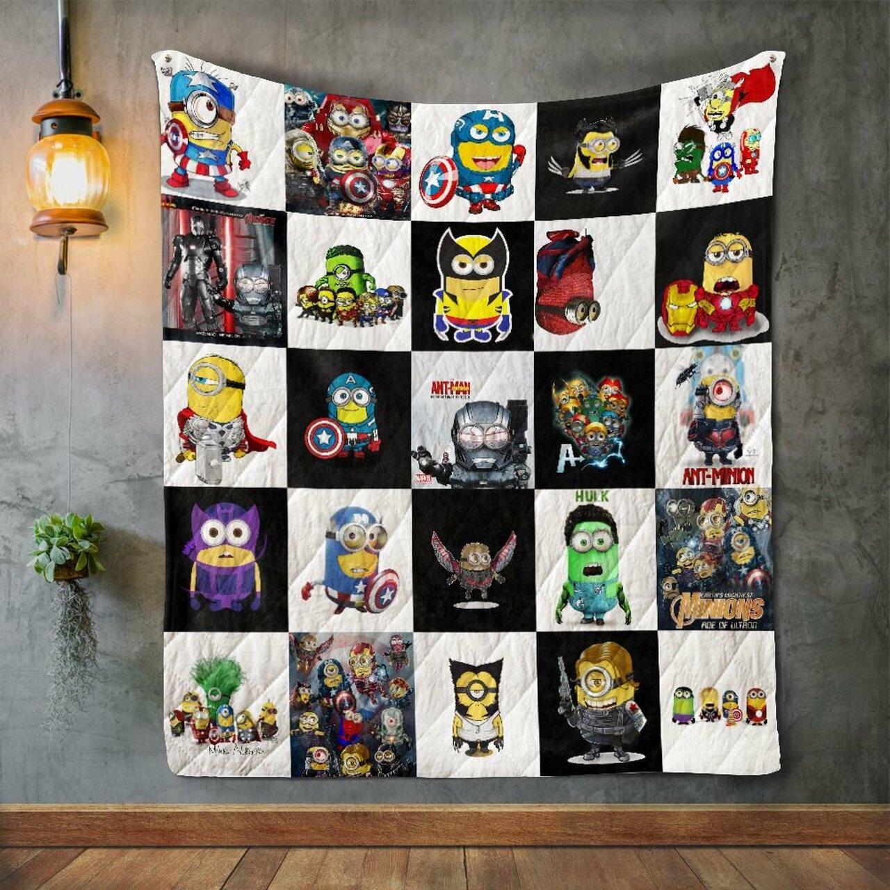 Minion Aven Album Co Quilt Blanket