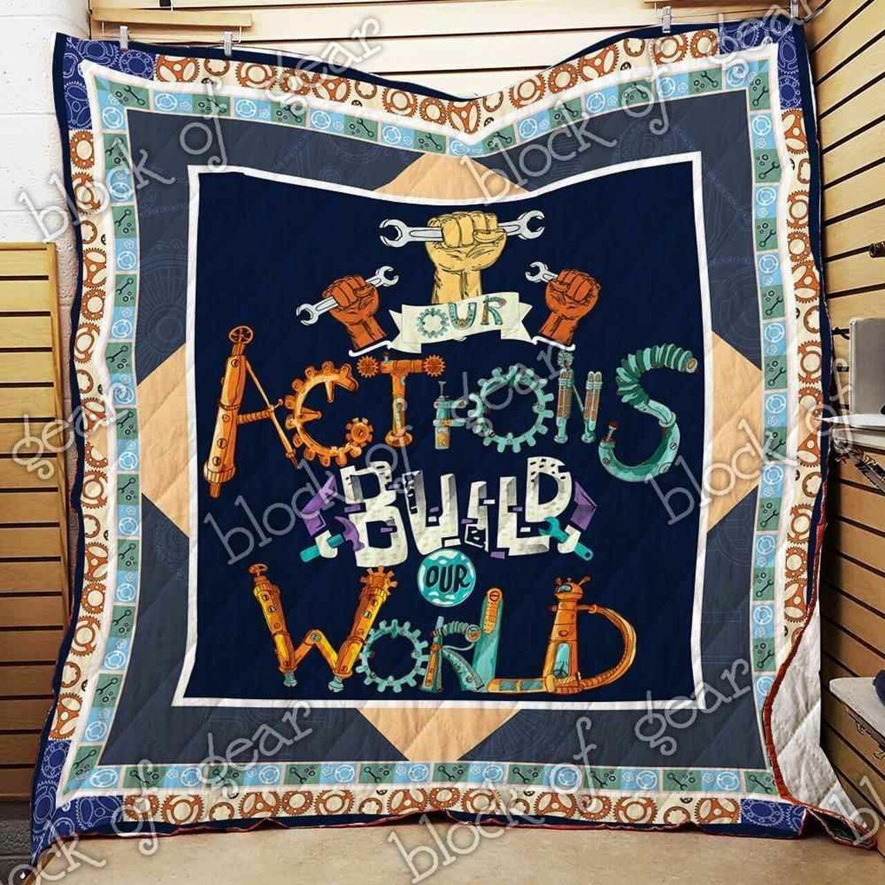 Our Act Build Our World Blanket Kc1707 Quilt
