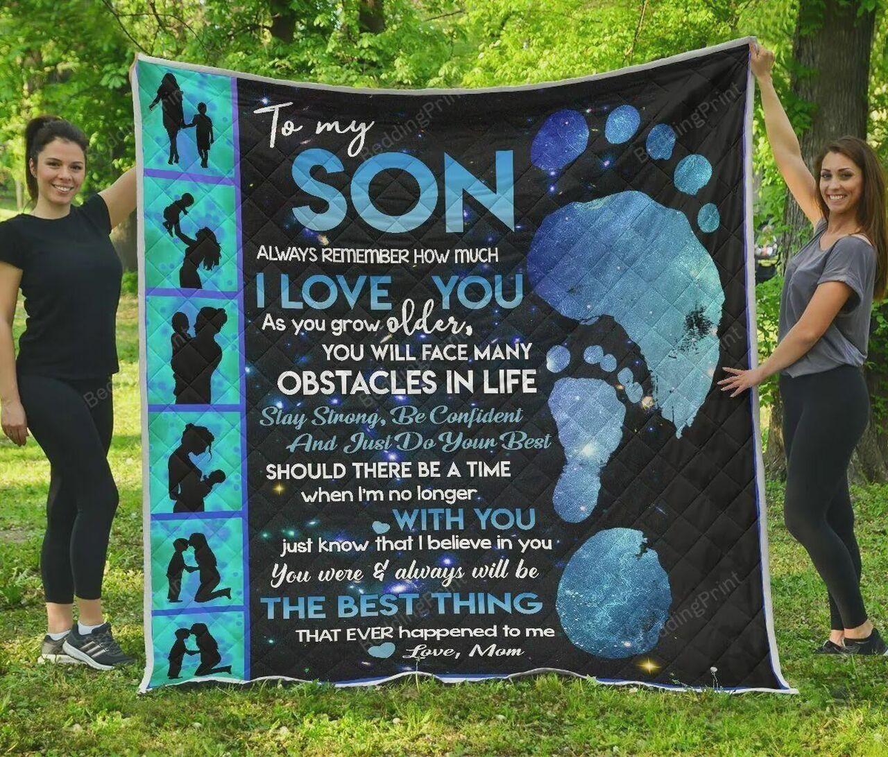 onalized To on Quilt Blanket From Mom Al Remember How Much I Love You Greattomized Blanket G For Birthday C Thgiving