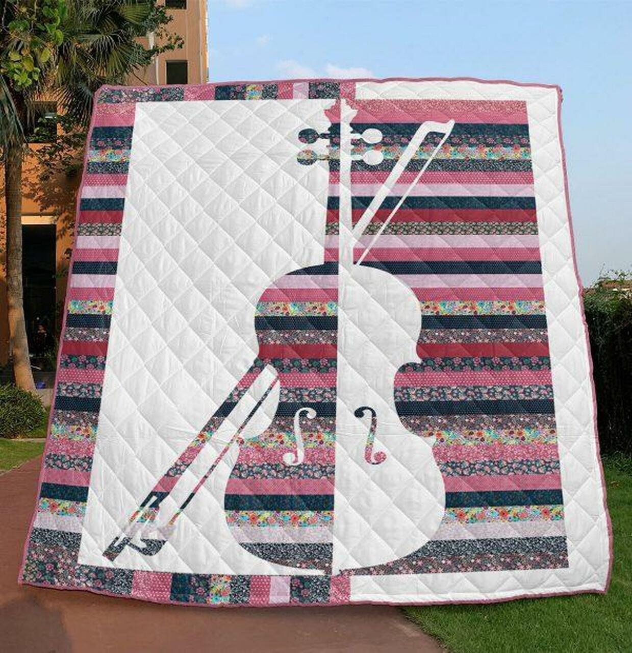 Violin Quilt Blanket Vq06 Quilt