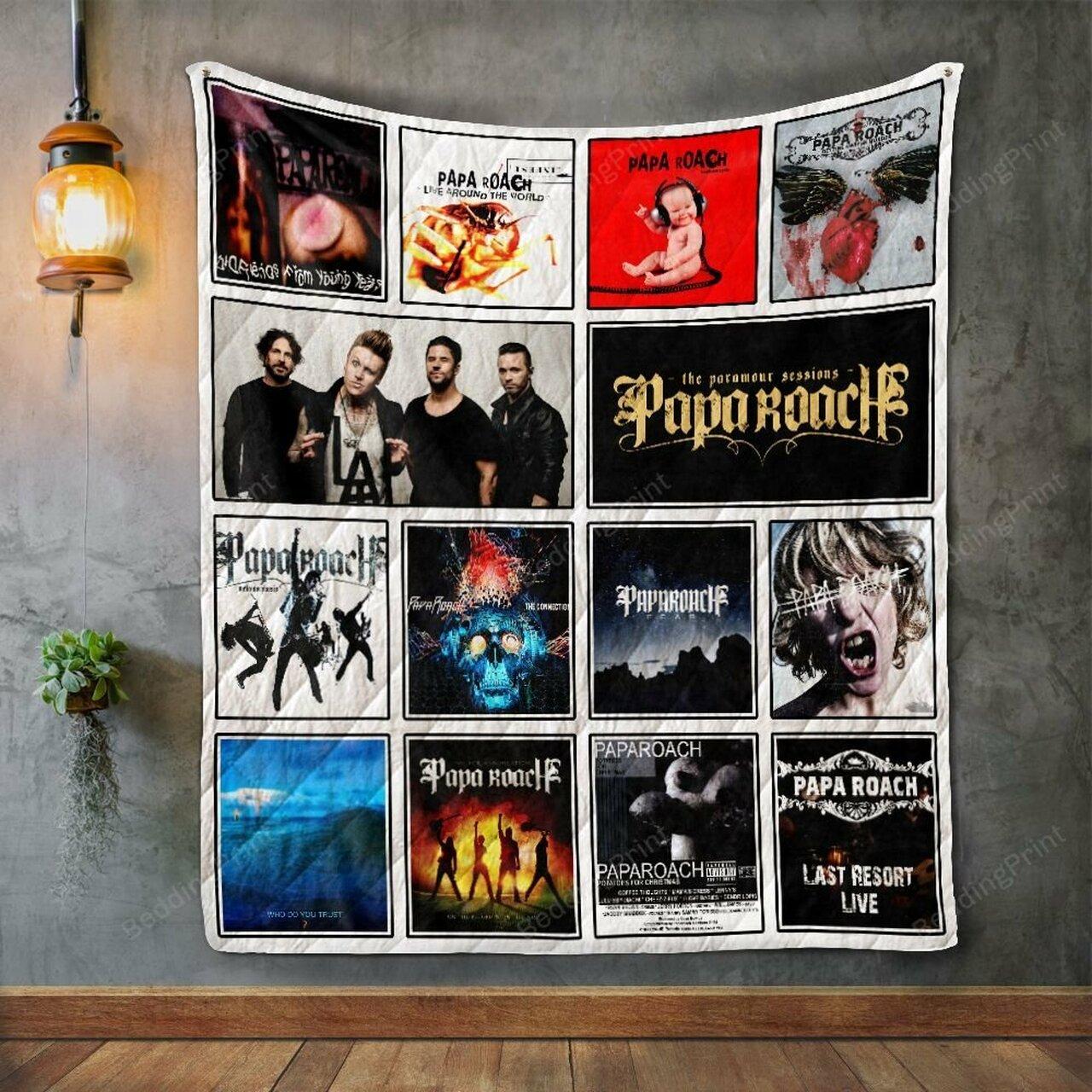 Papa Roach Album Co Quilt Blanket
