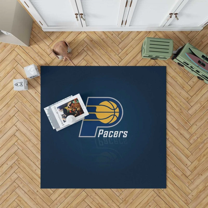 Indiana Pacers Energetic Nba Basketball Team Rug