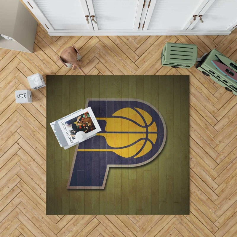 Indiana Pacers Classic Nba Basketball Club Rug
