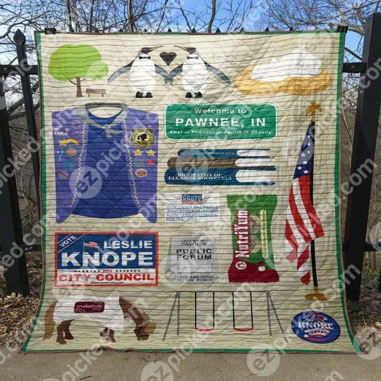 Leslie Knope Quilt Blanket Hn57 Quilt