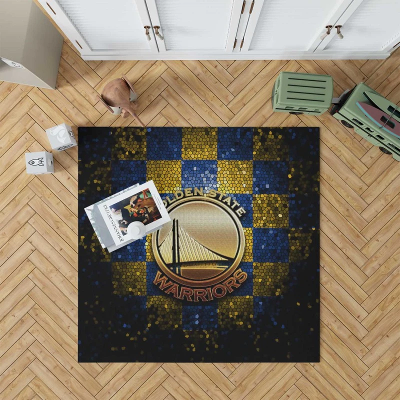Golden State Warriors Nba Basketball Team Logo Rug