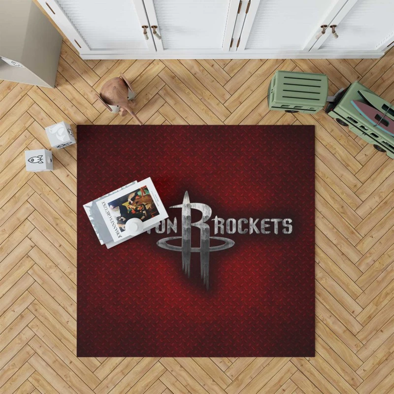 Houston Rockets Nbl Basketball Club Rug
