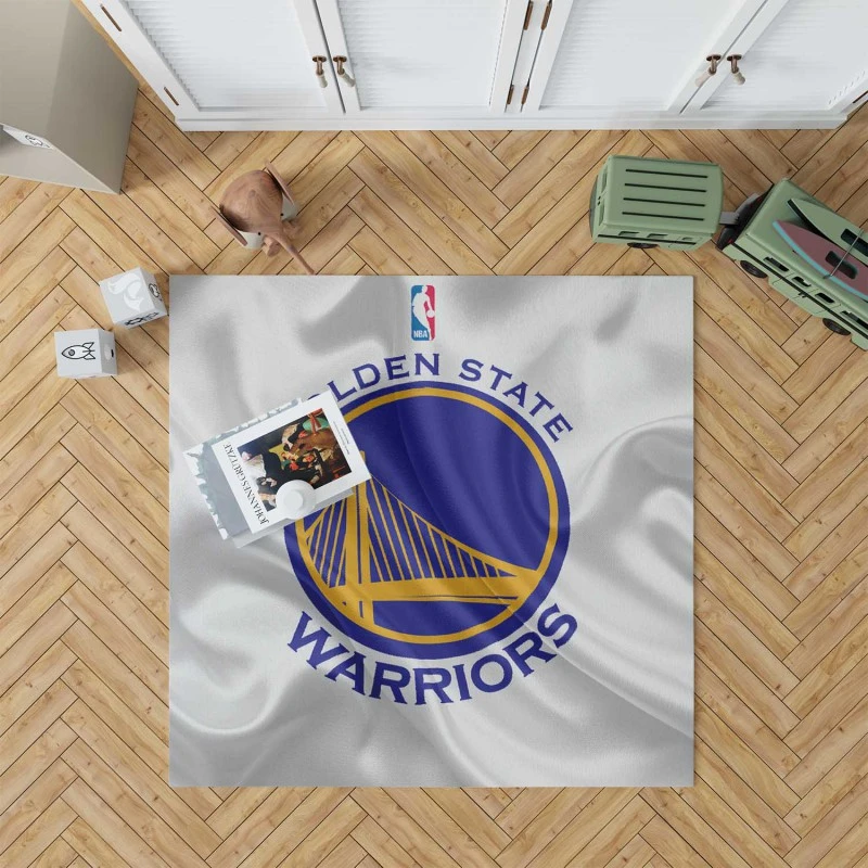 Golden State Warriors Active Nba Basketball Logo Rug