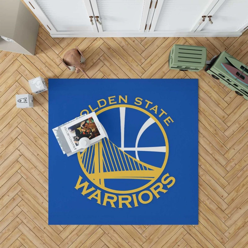 Golden State Warriors Exciting Nba Basketball Team Rug