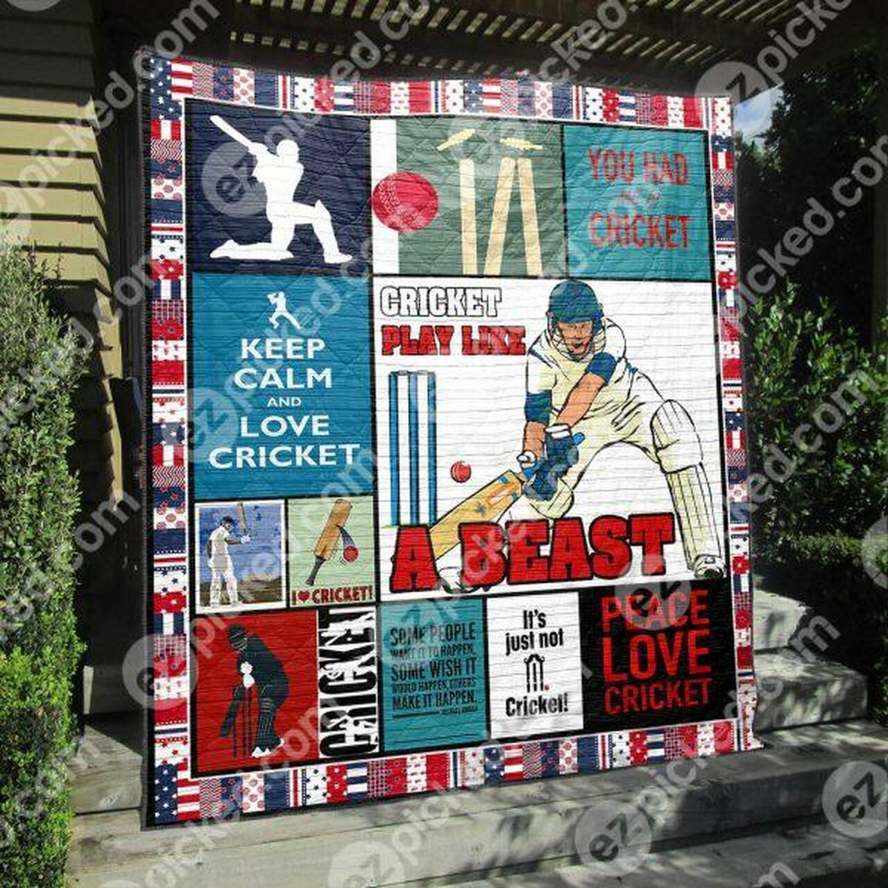 Cricket Play Like A t Quilt Blanket Vh09 Quilt
