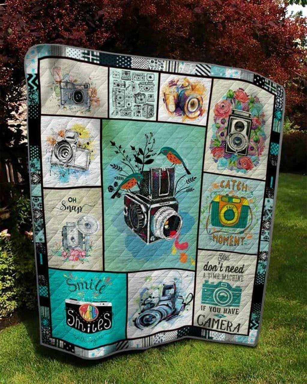 If You Have Camera Photograph Quilt Blanket Quilt