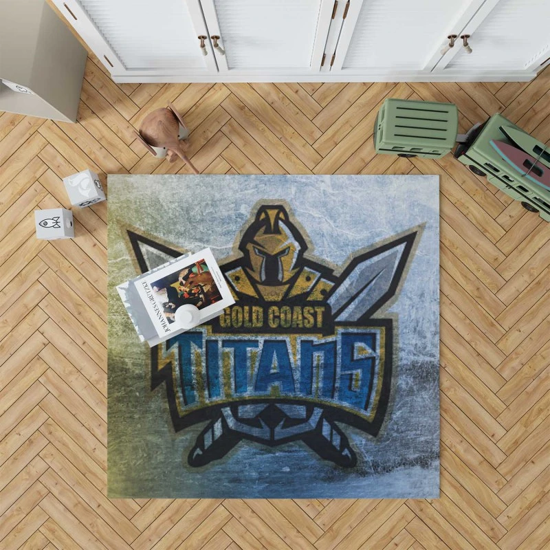 Gold Coast Titans Professional Nrl Rugby Football Club Rug