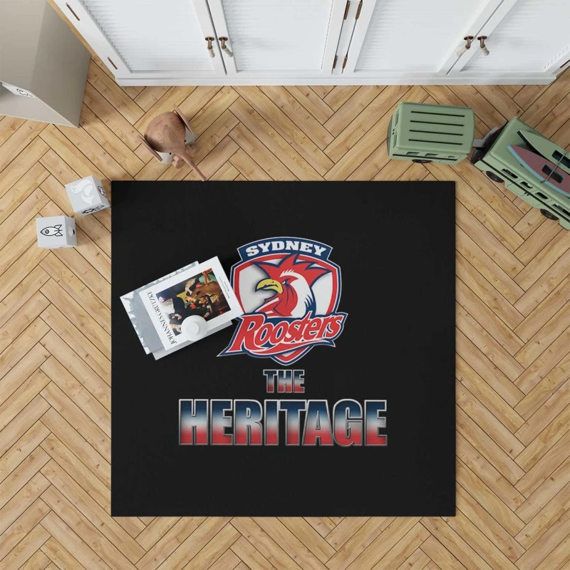 Sydney Roosters Nrl Logo Rug
