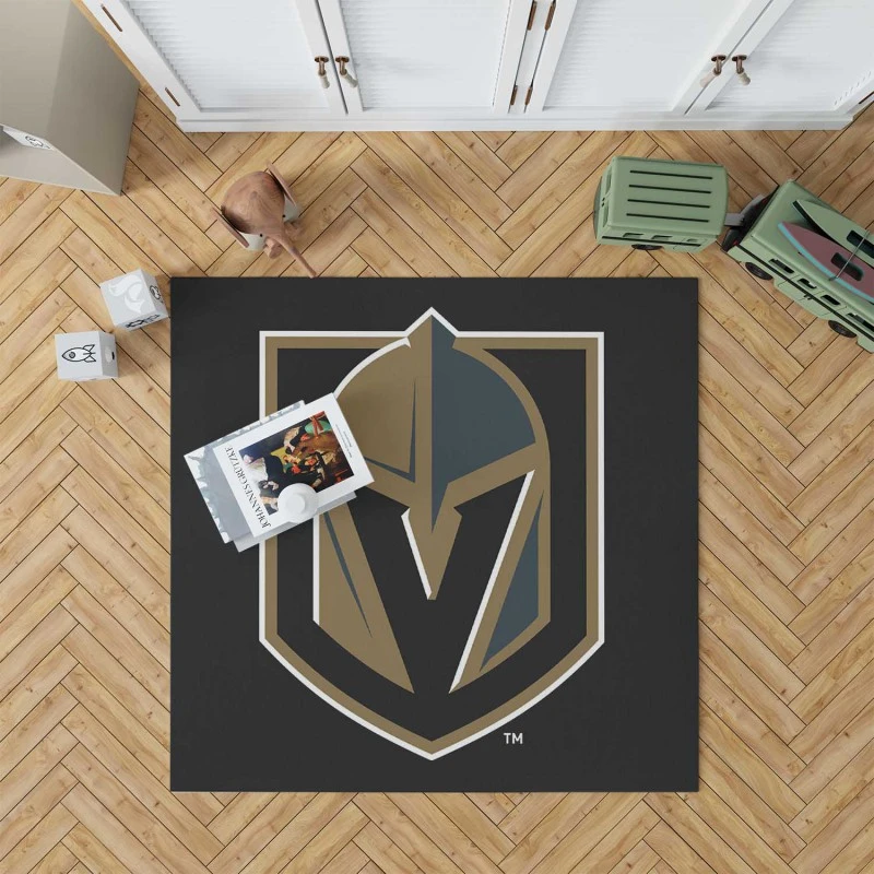 Energetic Nhl Club Vegas Golden Knights Rug