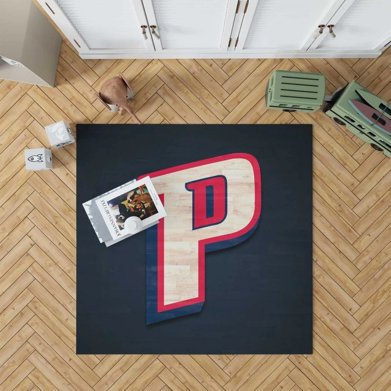 Detroit Pistons Exellelant Nba Basketball Team Rug