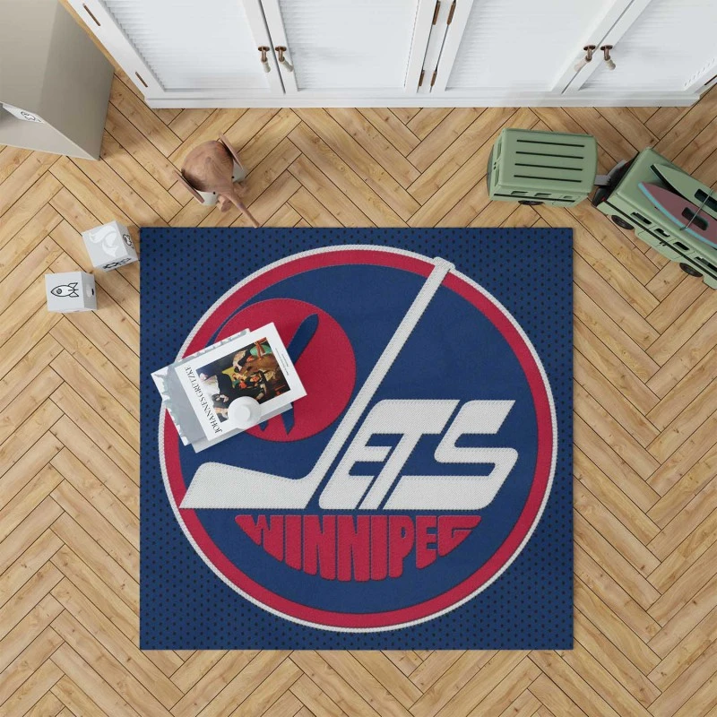 Professional Nhl Hockey Player Winnipeg Jets Rug