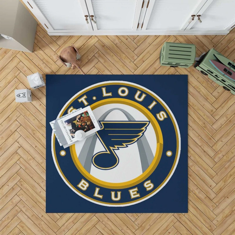 St Louis Blues Nhl Logo Rug