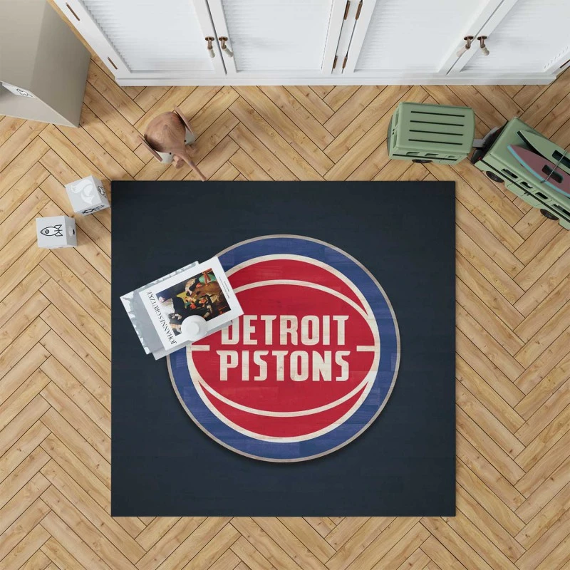 Detroit Pistons Top Ranked Nba Basketball Team Rug