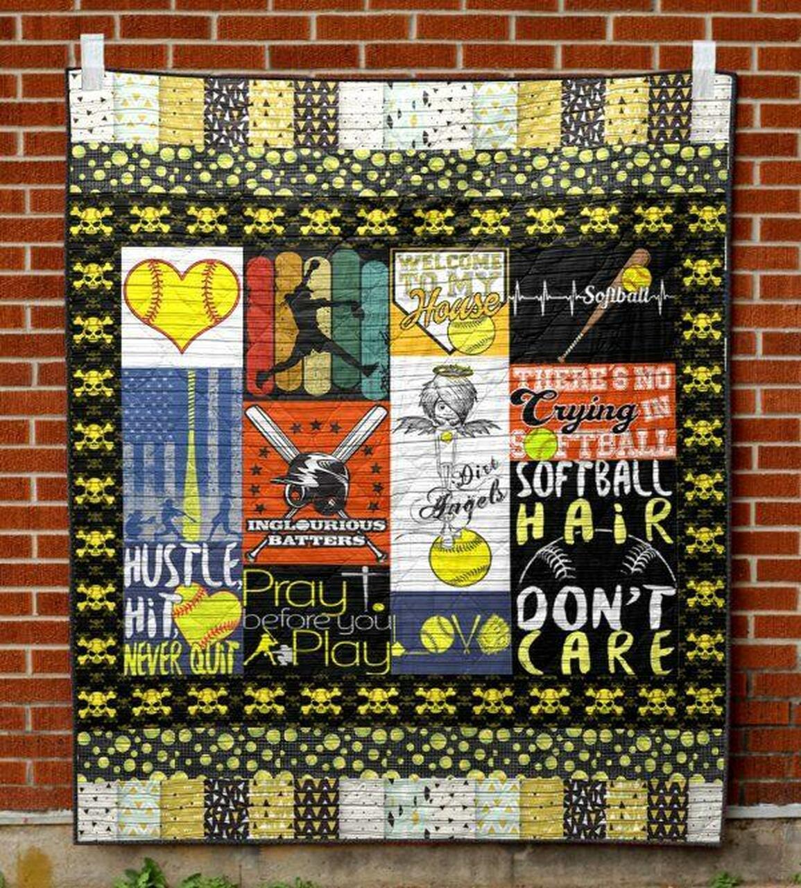 I Moftball Girl Quilt Blanket Aa22 Quilt