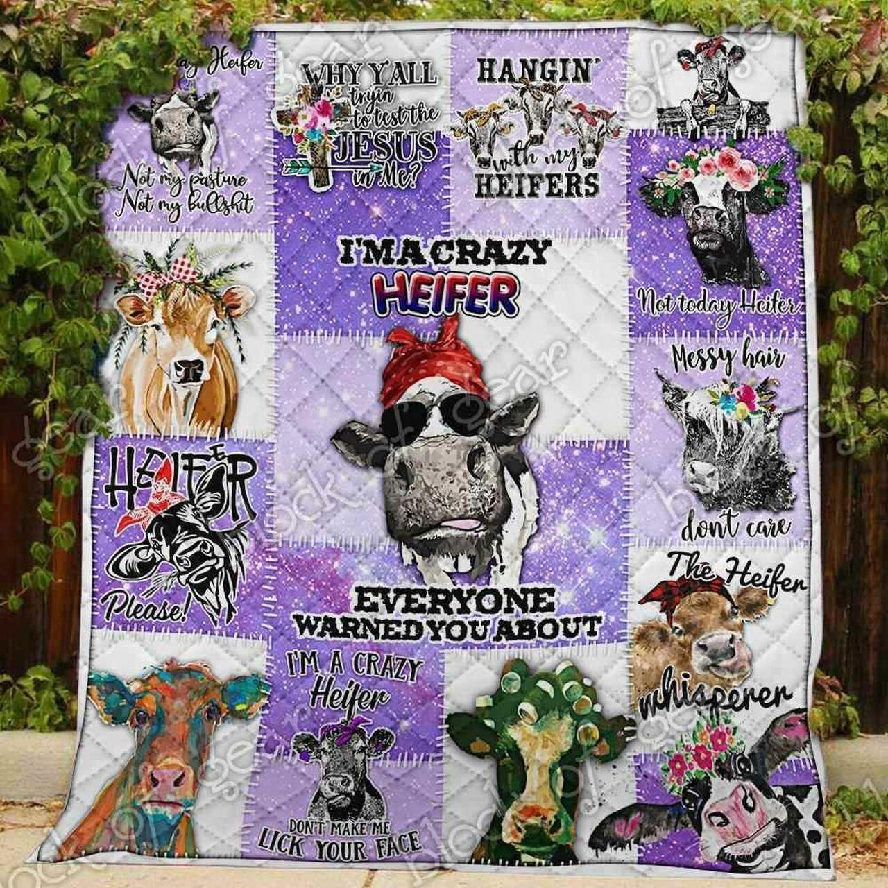 Crazy Heifer Blanket Kc1507 Quilt