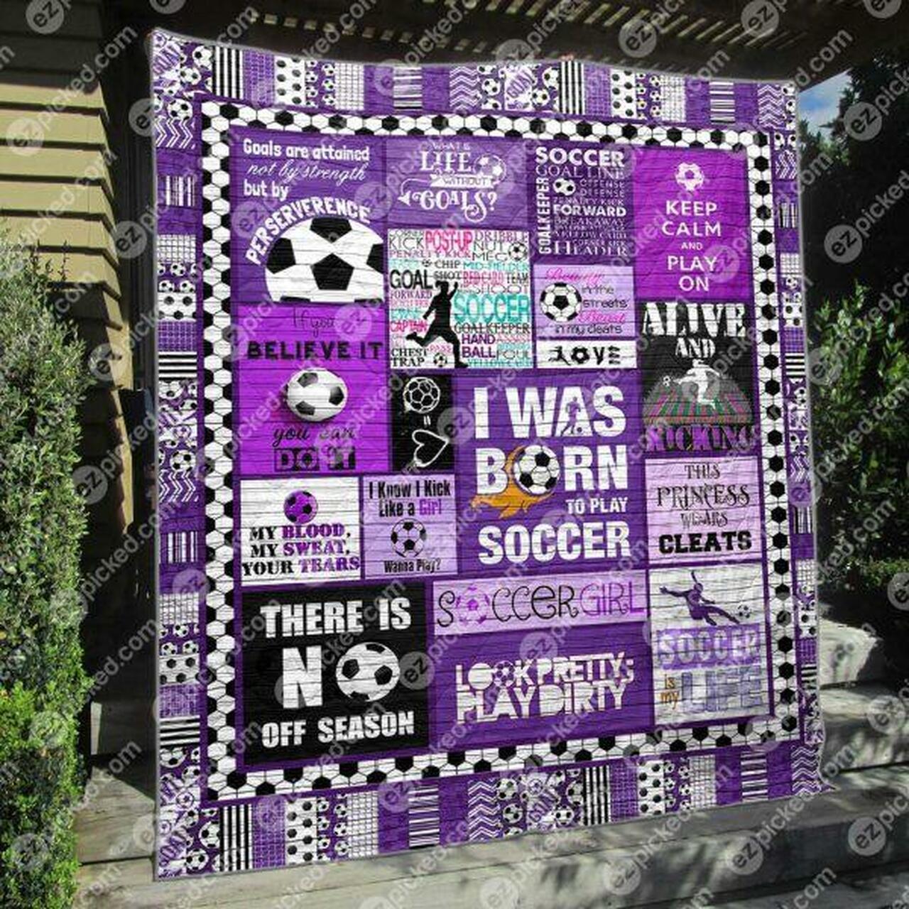 Kick Like A Girl Quilt Blanket No96 Quilt