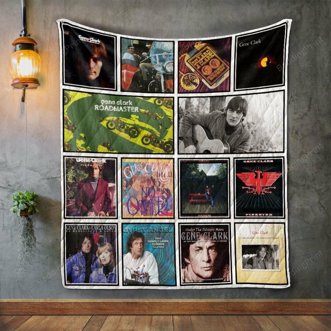 Gene Clark Album Co Quilt Blanket