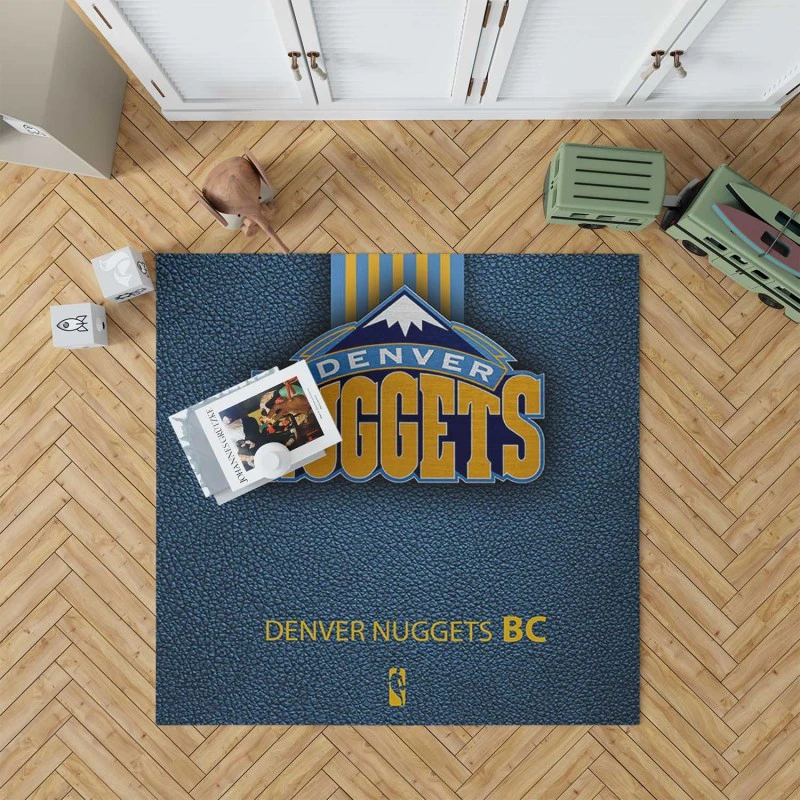 Denver Nuggets Nba Basketball Club Logo Rug