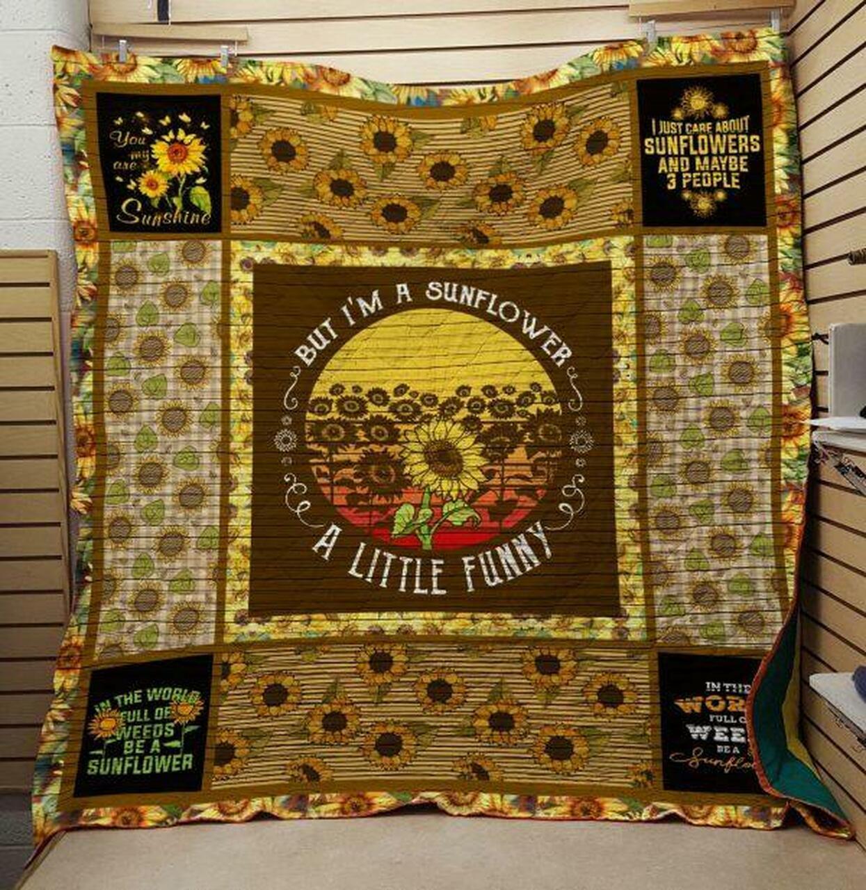 But Imunflower Quilt Blanket Quilt